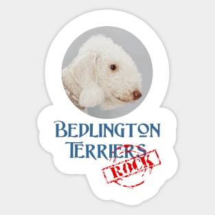 Bedlington Terriers Rock! Sticker